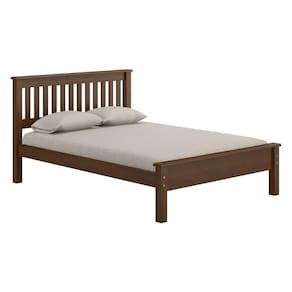 Cama De Casal Madeira Maciça Para Colchão 188 X 138cm Multimóveis Cr35240 Castanho Castanho