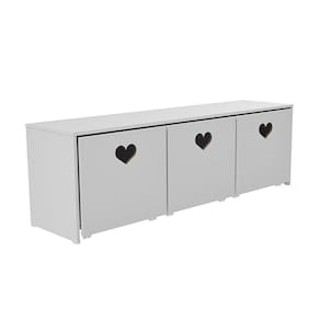 Rack Com Baús De Brinquedos Infantil Menina Mariana 100% Mdf
