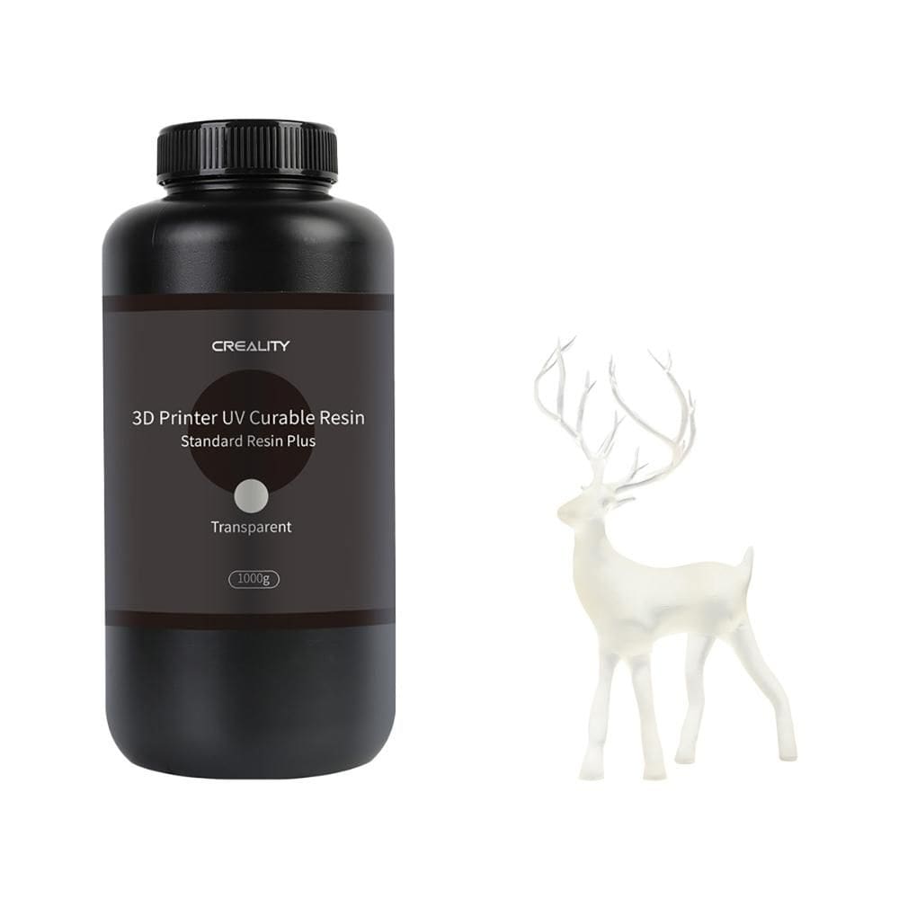 Resina Creality Standard PLUS para Impressora 3D LCD 1 Kg Transparente