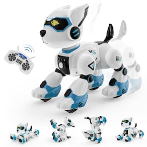 Brinquedo Robot Dog WeFone Smart programável para crianças com controle remoto