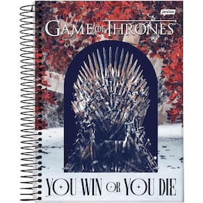 Caderno Univ. 320Fls 20Mat Game of Thrones Capa 2 - Jandaia