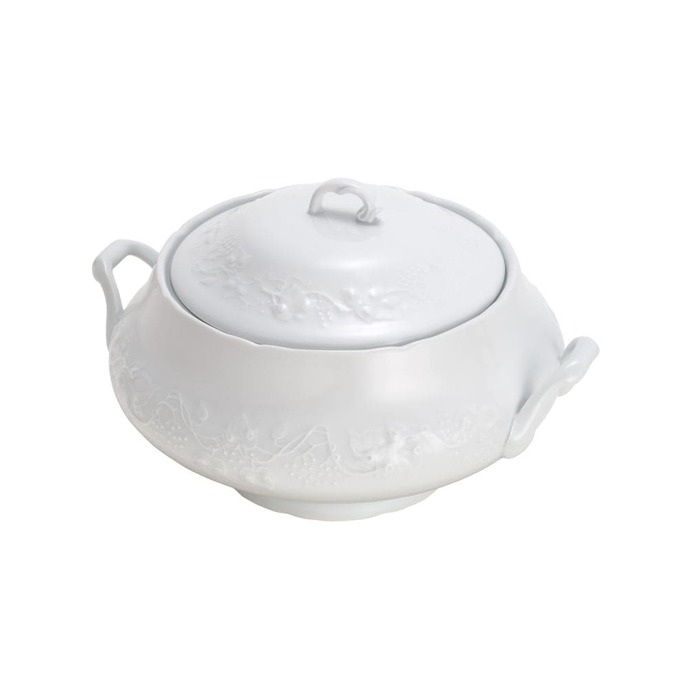 Sopeira de Porcelana Branca Limoges Vendange 4 Litros 32x26,5cm Wolff