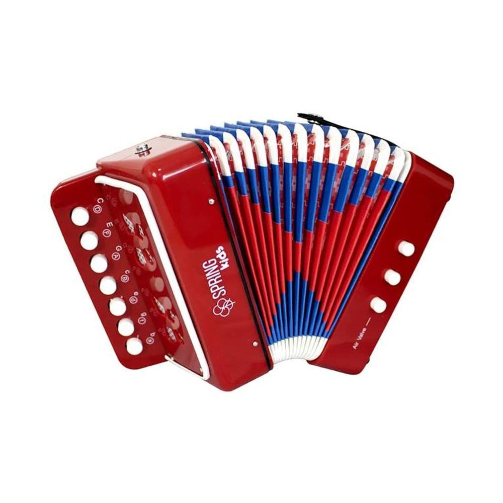 Acordeon Infantil Spring Kids SPK-73 Vermelho