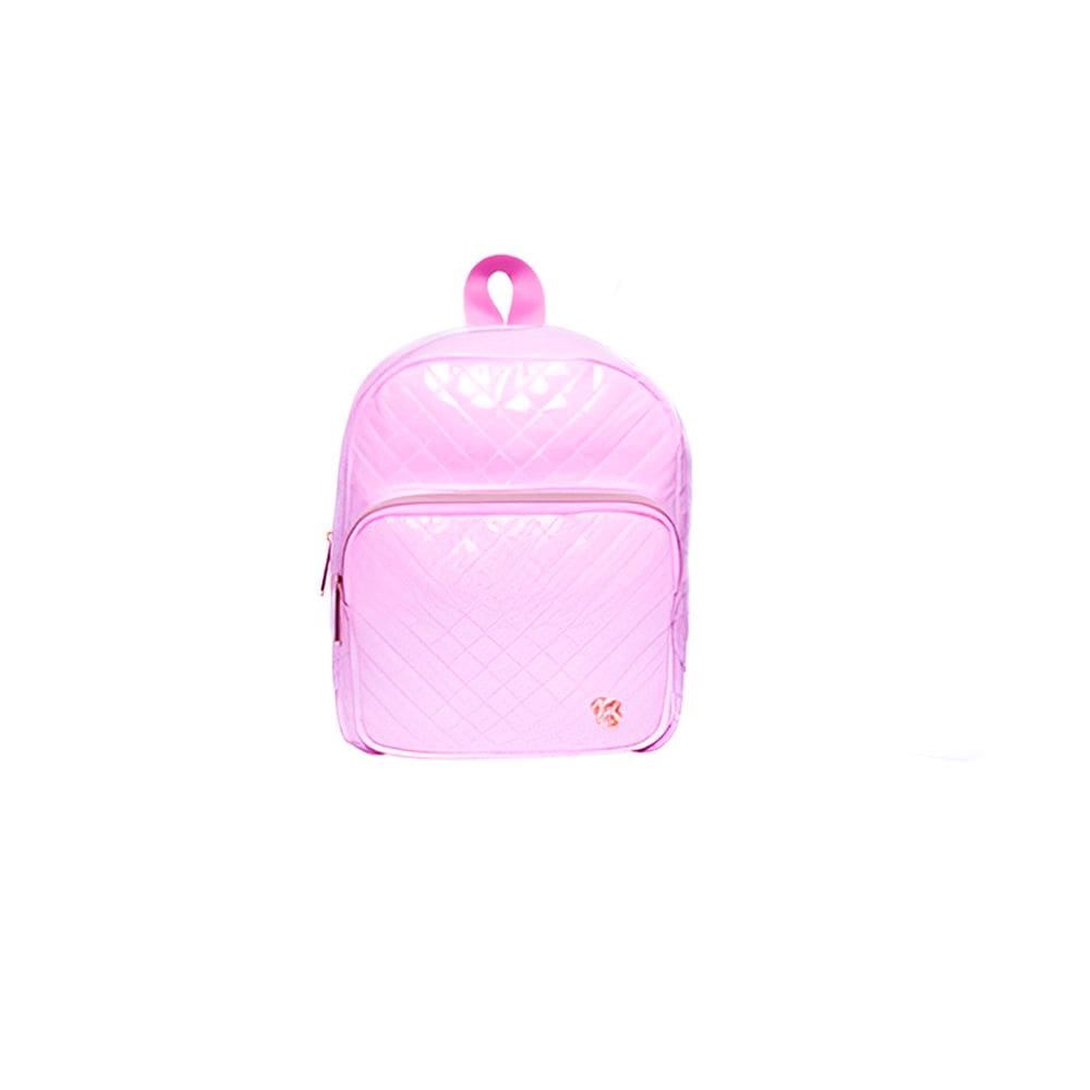 Mochila de Costas Feminina Brilhosa Glitter Passeio Rosa