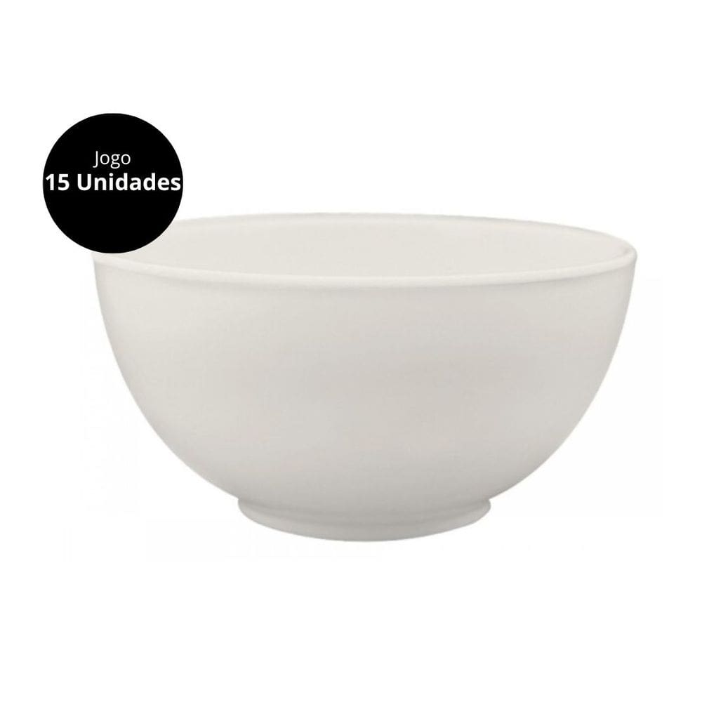 Jogo Tigela Bowl Inquebrável Melamina Plaza Premium 300ml 15 Unidades - Tuut