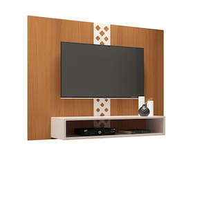 Painel Suspenso Pequeno MDF Sala Estar Quarto Escritório TV Até 47 Polegadas 1 Nicho Form