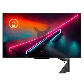 Suporte De Mesa Para Monitor Até 24" Articulado Com Regulagem Contínua De Altura Octoo CLIPWAY-M1 (Prateado)