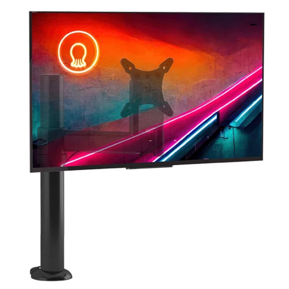 Suporte De Mesa Para Monitor Até 24" Articulado Com Regulagem De Distância E Altura Octoo CLIPWAY-A1 (Preto)
