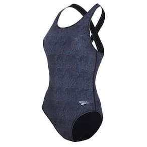 Maio Natação Speedo Cross Deep Map Costas Abertas Feminino