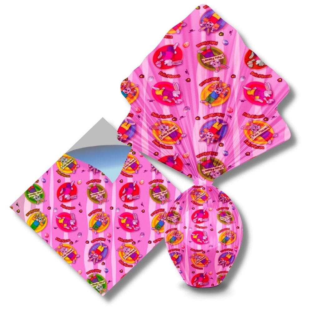 Envelope Coelho Corrida Pink (40X40 Cm.) C/ 25 Un.