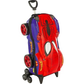 Mochila Com Carrinho 3d Homem Aranha Rodinha Tripla 3800AM23