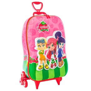 Mochila Com Carrinho 3D Moranguinho 2870AM23
