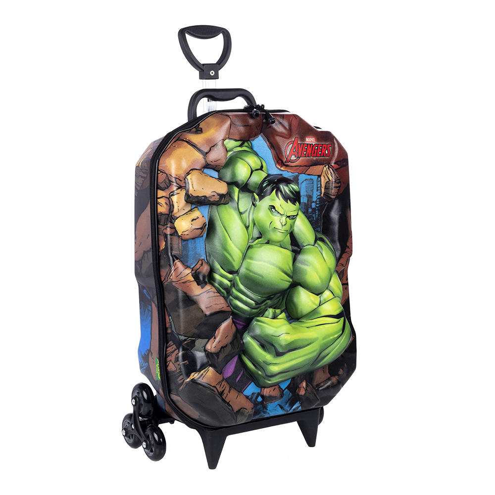 Mochila Com Carrinho 3D Hulk 3850cm22