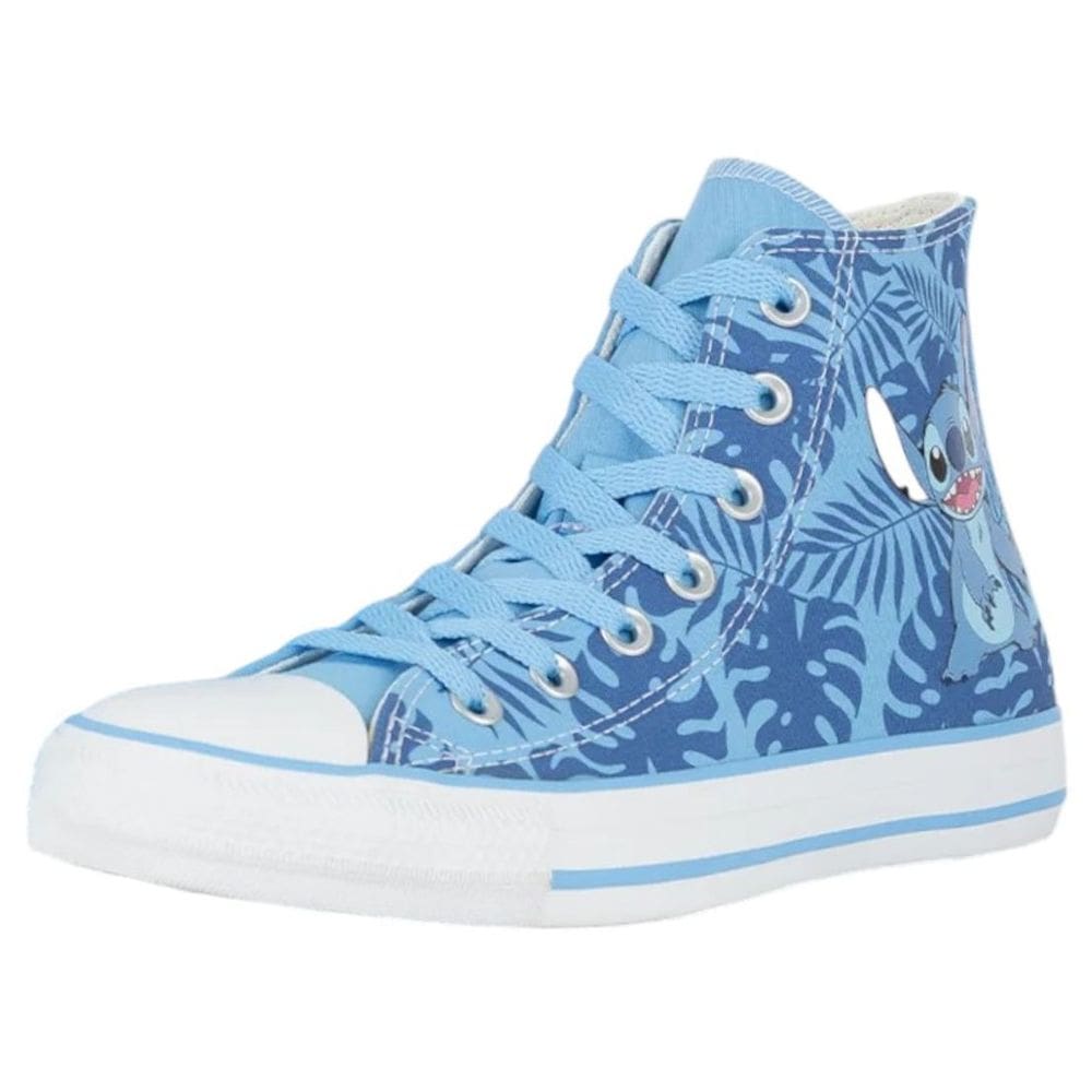 Tênis Cano Alto Casual Conforto Estiloso Stitch  All Star