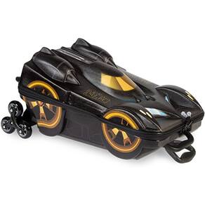 Mochila Com Carrinho 3D Batman Beware Dourado Rodinha Tripla 2805AM19