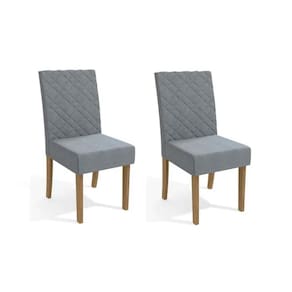Kit 2 Cadeiras de Cozinha 2CAD133 2 Un Canela/Boucle Cinza - Kappesberg