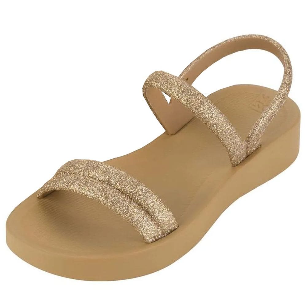 Sandalia Feminina Conforto Zaxy Glitter 19010