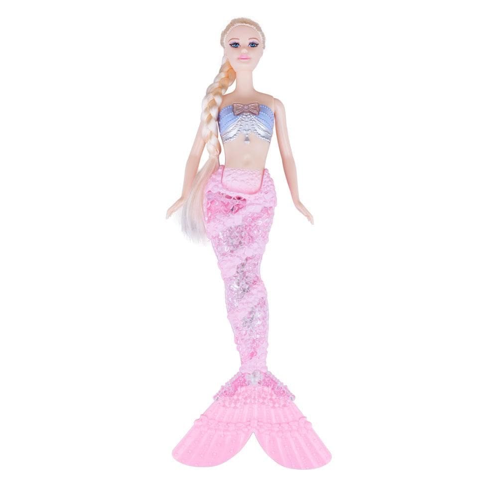 Boneca Linda Sereia Brilhante Fundo do Mar Play&Fun