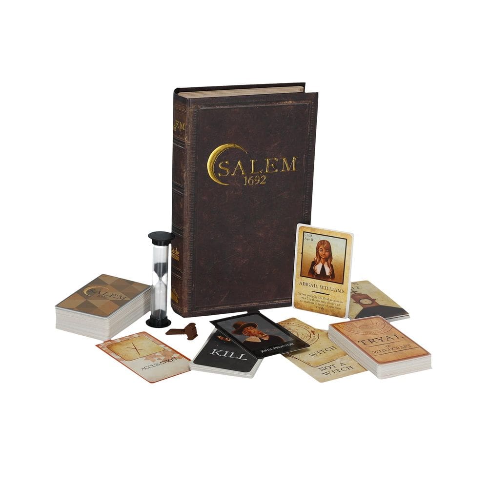 Jogo de Cartas Salem 1692 Estratégia, Engano e Sorte 4-12 jogadores +14 anos