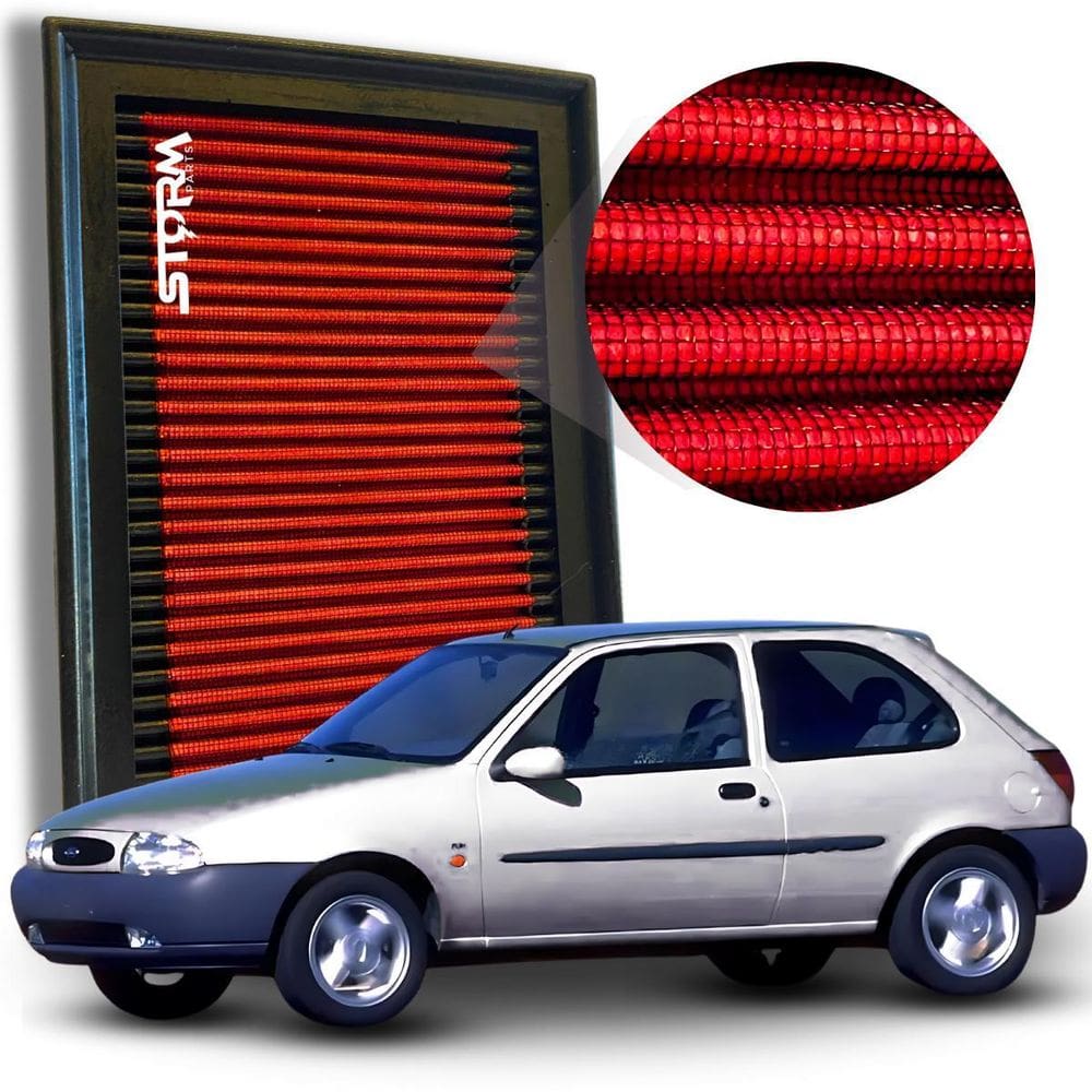 Filtro De Ar Esportivo Ford Fiesta 1.4 16V Ano 1996 A 1999
