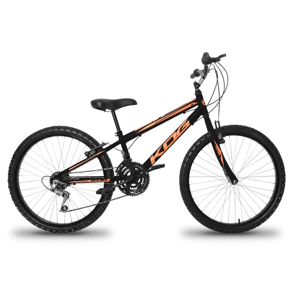 Bicicleta Infantil Masculina KOG com Quadro Rebaixado e Aros de Alumínio