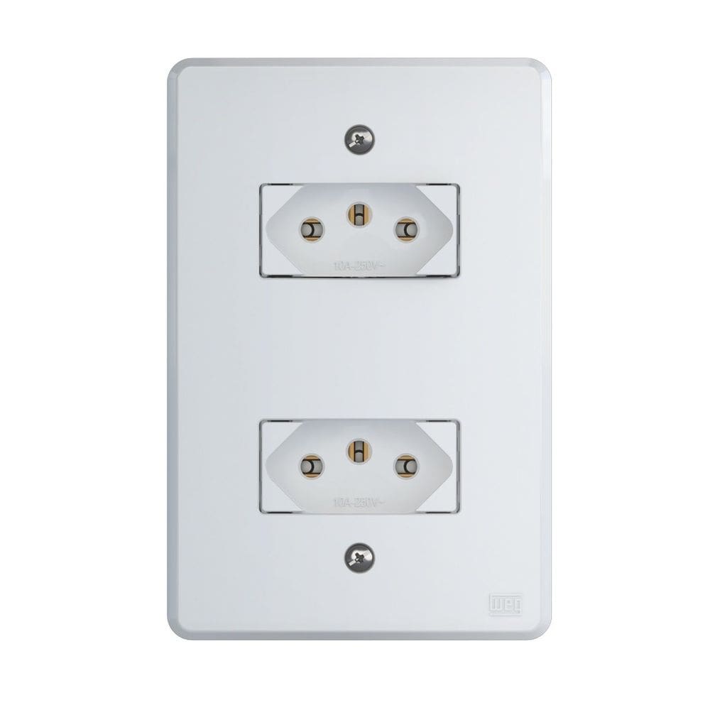 Conjunto Tomada 4x2 | 2 módulos 2P+T 20A 250V