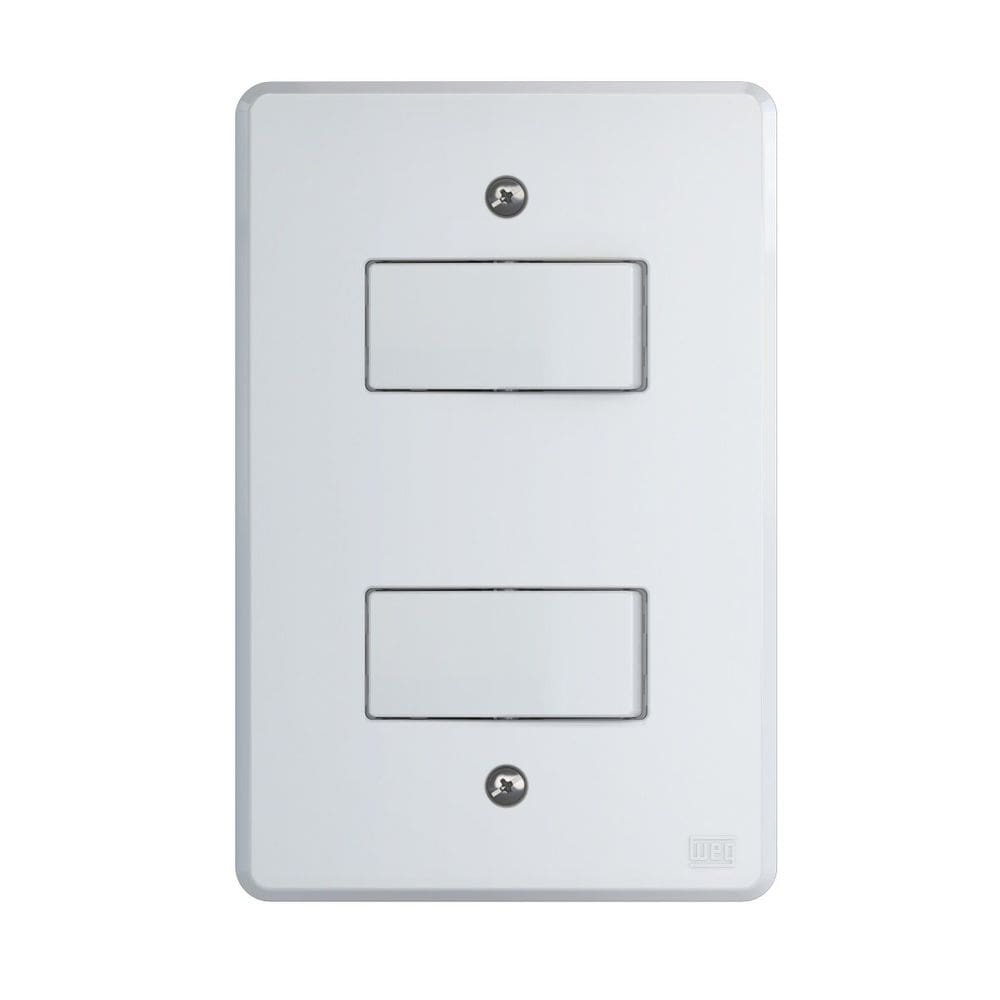 Conjunto Interruptor 4x2 | 2 Teclas Simples 10A 250V