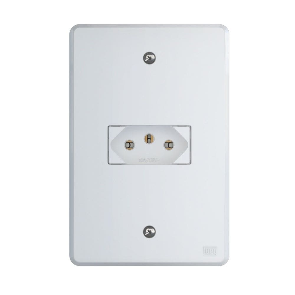 Conjunto Tomada 4x2 | 1 módulo 2P+T 10A 250V