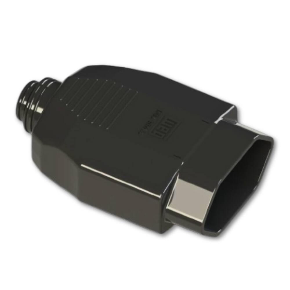 Plugue Fêmea 2P+T 20A 250Vca Preto