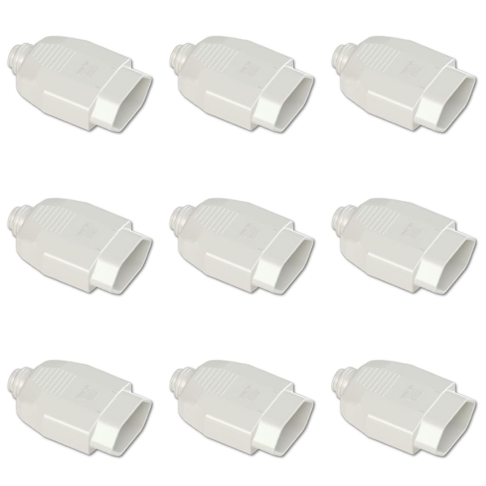 Kit Plugue Fêmea 2P+T 20A 250Vca Branco 50 peças