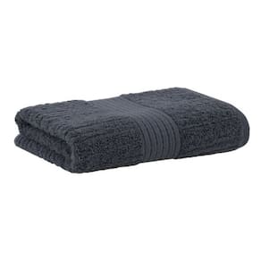 Toalha De Rosto Fio Penteado Canelado 48x85cm - Buddemeyer - Cinza 3177