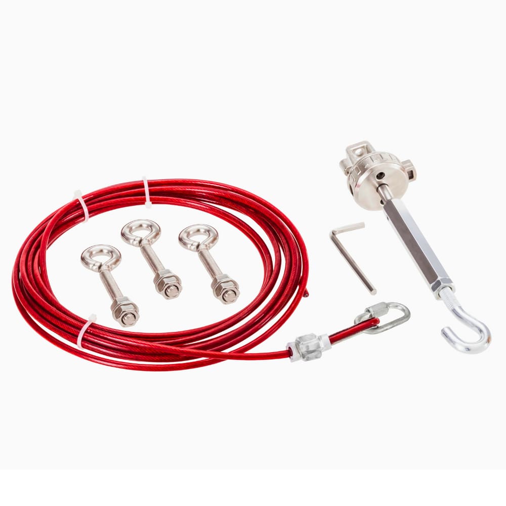 Kit Instalação Cabo de Aço para Chave de Emergência ACEC K10G | 10 metros