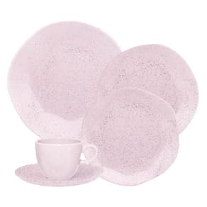 Jogo De Jantar Em Porcelana Ryo Com 20 Peças Oxford Pink Sand