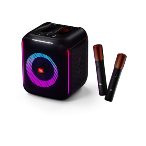 Caixa de Som JBL PartyBox Encore, 2 Microfones Sem Fio, Bluetooth, 100w, à Prova de Respingo IPX4 - Preta