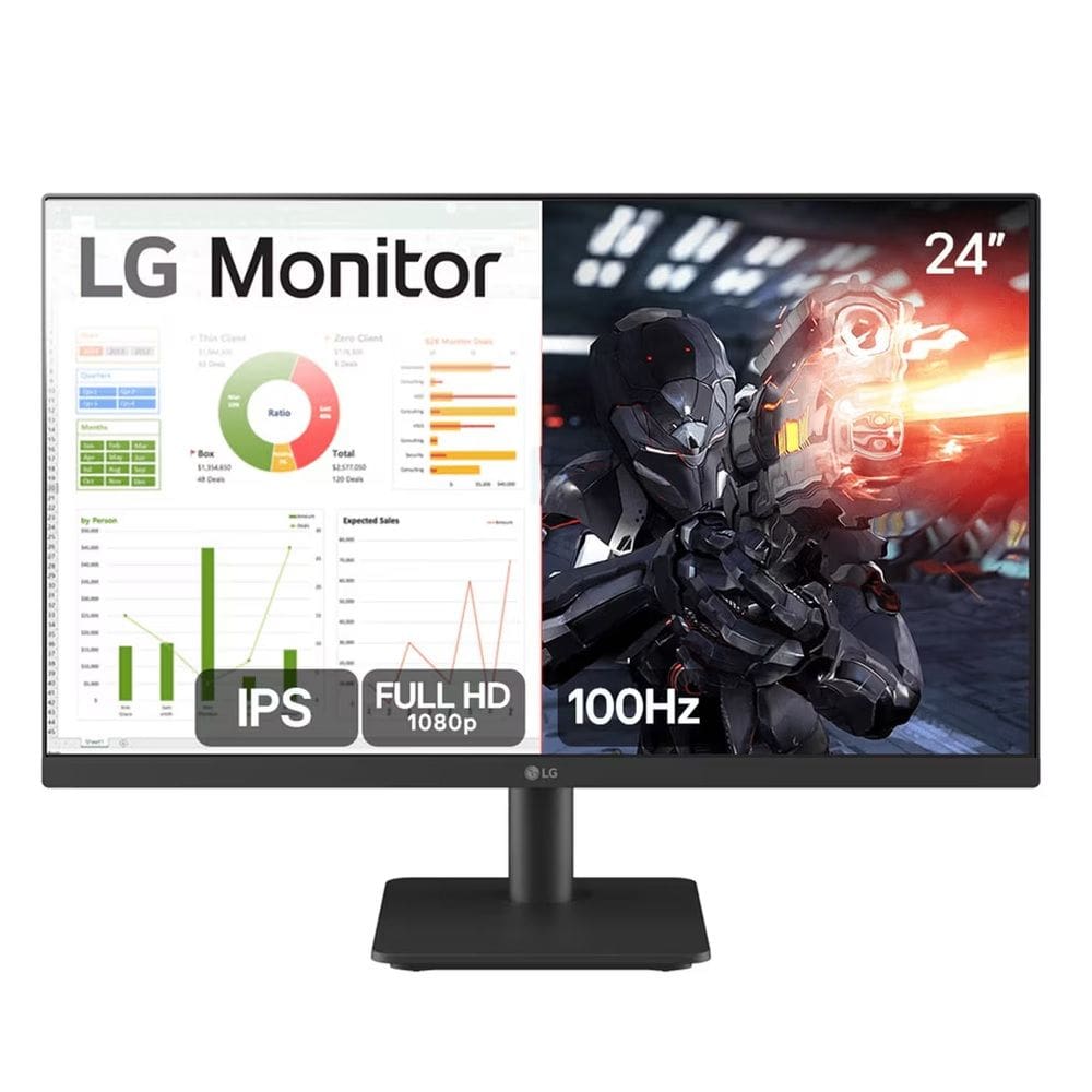 Monitor Gamer LG 24" IPS Full HD 24MS500-B 100Hz, HDMI, Ajuste de Inclinação