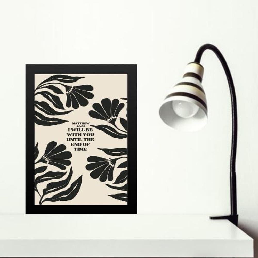 Quadro Decorativo Versículo Bíblico 45X34Cm