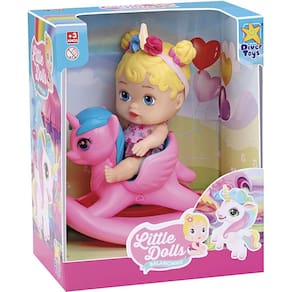 Boneca Balancinho Unicórnio Divertoys My Little Dolls 8043
