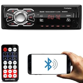 Som Automotivo Rádio MP3 Player Bt, Entrada Auxiliar, P2, Rádio FM, Saída RCA ,SD, Viva Voz, USB - First Option 6630BN