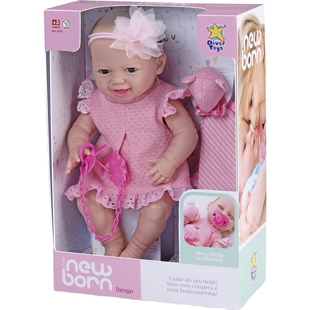 Boneca New Born Dengo 8076