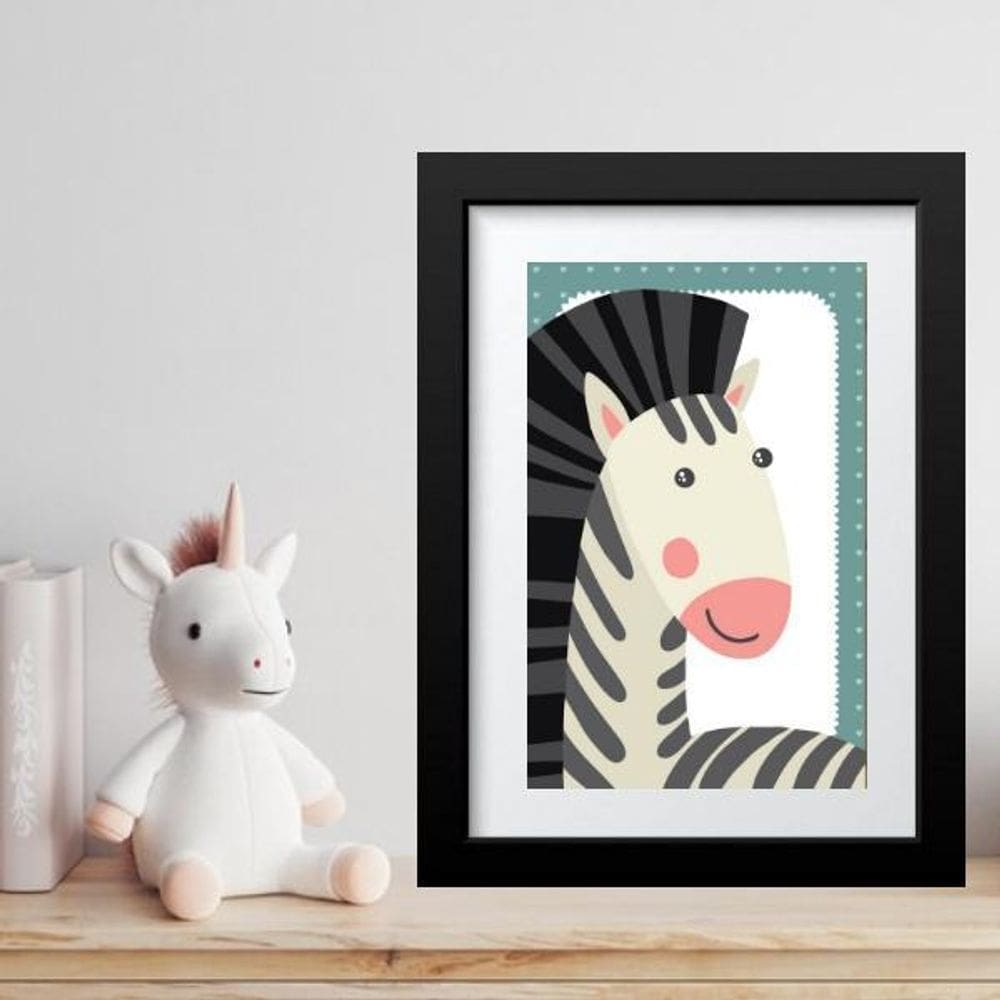 Quadro Infantil Safari Zebrinha- 60X48Cm