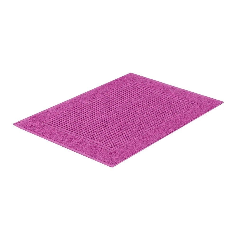 Piso Para Banheiro 100% Algodão Canelado 48x70cm - Buddemeyer - Rosa 1969