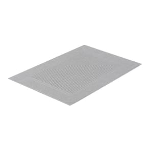 Piso Para Banheiro 100% Algodão Canelado 48x70cm - Buddemeyer - Cinza 1082