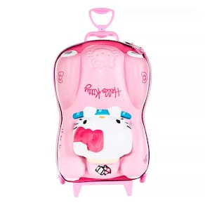 Mala Infantil Escolar Hello Kitty Carro 3D com Rodas Triplas 2823BM23 - Diplomata