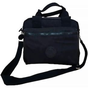 Lancheira Térmica Tiracolo Crinkle Trendy Preta 12470 - Xeryus