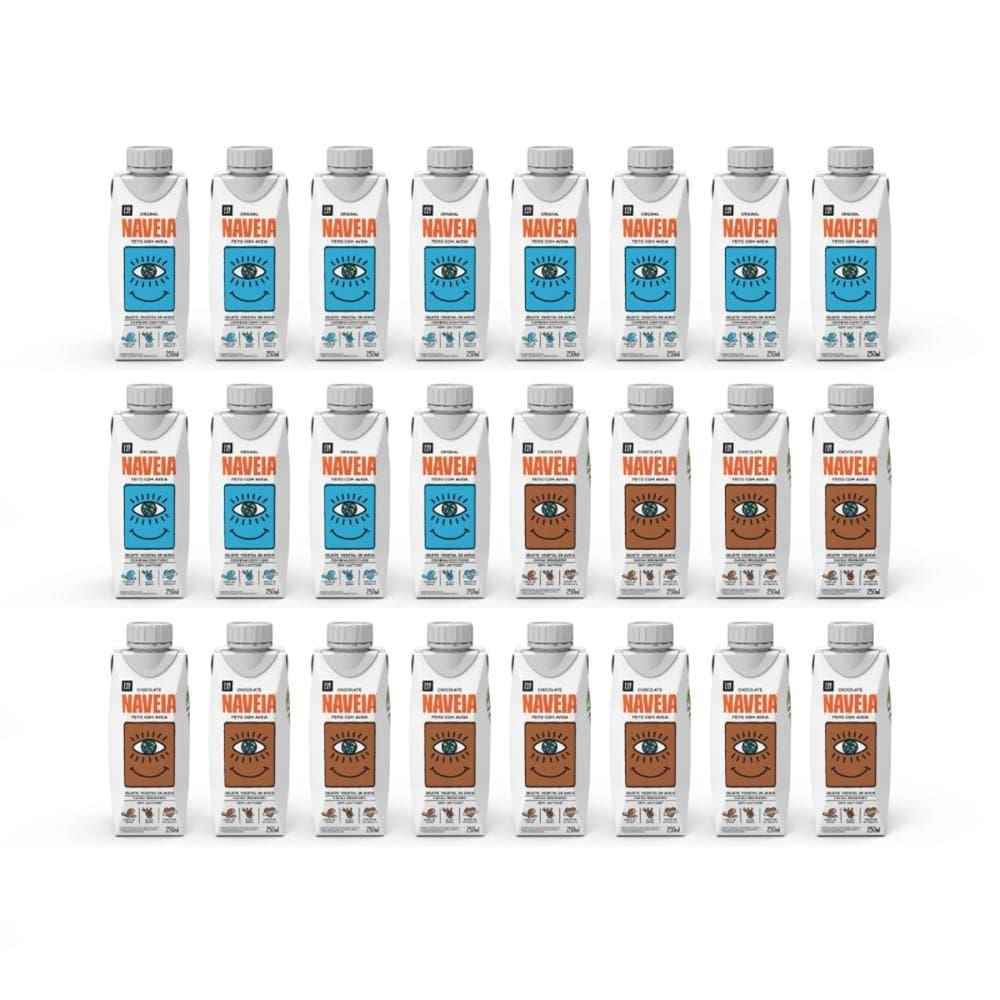 Kit 24x Bebida Vegetal Naveia 250ml Variado