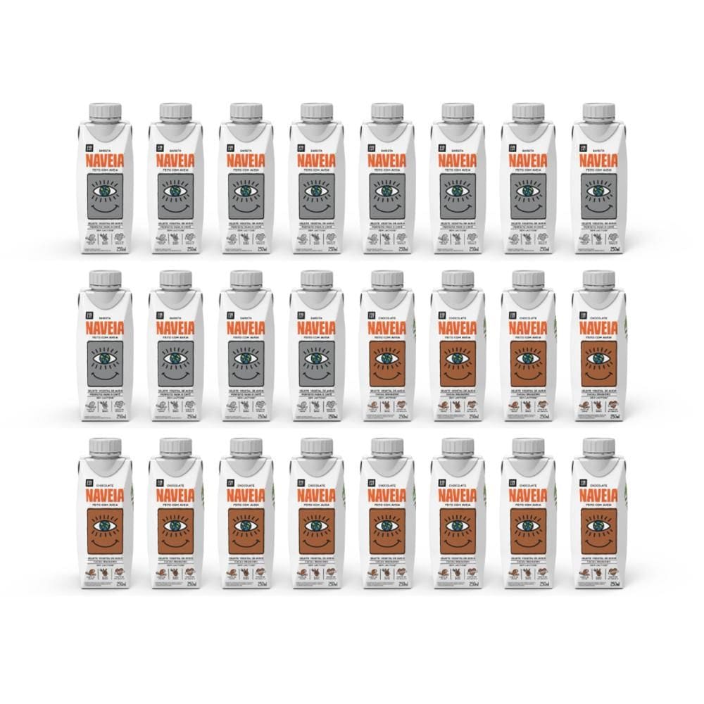 Kit 24x Bebida Vegetal Naveia 250ml Variado