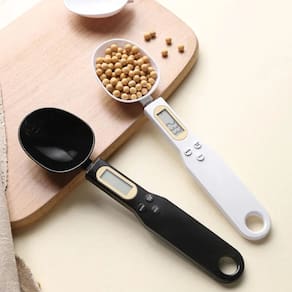 Colher Balança de alimentos portátil LCD Digital Pesar Comida Eletrônica Suplemento Cozinha Academia Dieta Regime