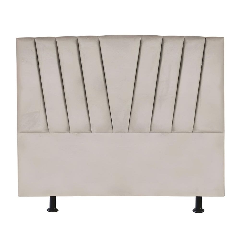 Cabeceira Estofada Cama Box King 195 cm Ariel Linho