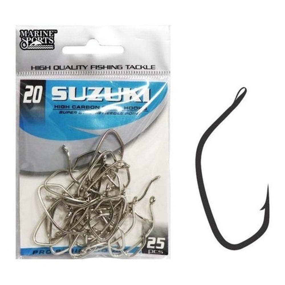 Anzol Marine Sports Suzuki Tam 20 25 Pçs Resistente Robalo