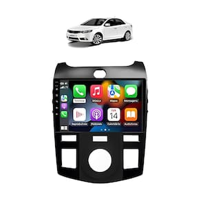Kit Multimidia Cerato 2009 / 2013 Ar Analogico AndroidAuto 9 Pol BT USB FM - Roadstar 908BR